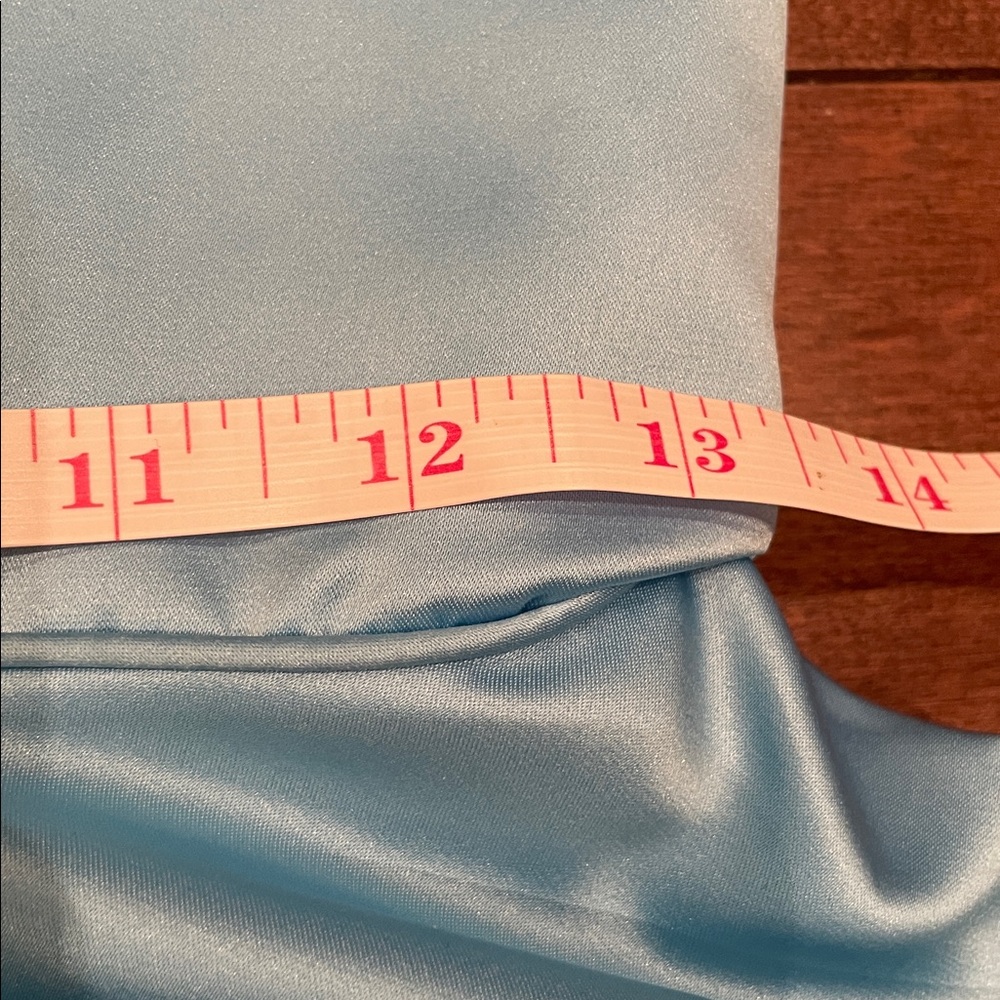 Sherri Hill Light Blue Formal Strapless Dress - Picture 12 of 13